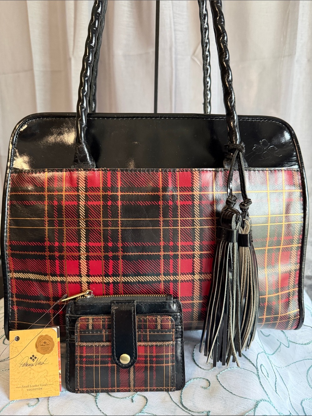 Patricia Nash Tartan Shoulder Bag Card Case